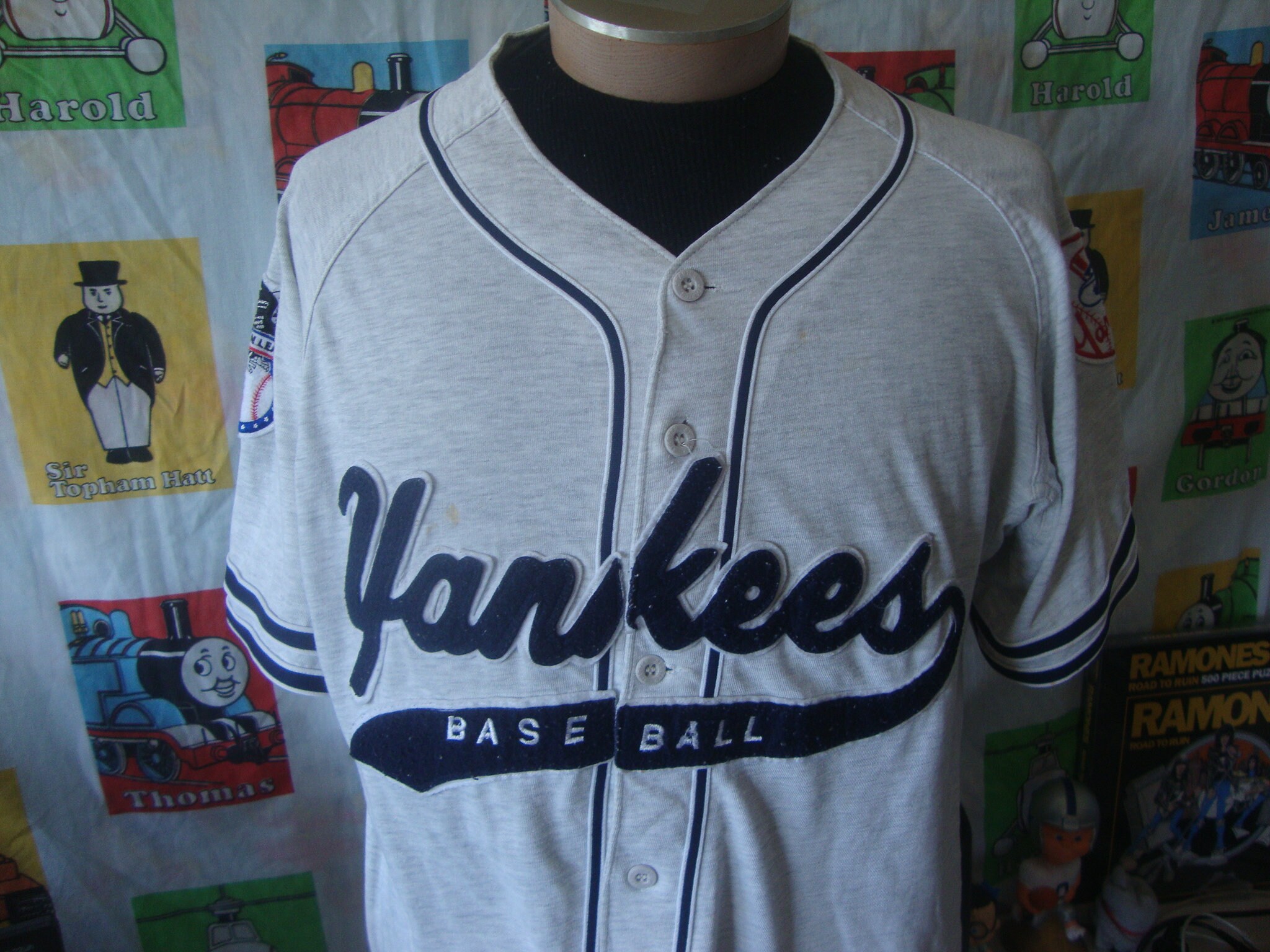 MLB, Shirts, Vintage Ny Yankees 9s Starter Jersey Size L