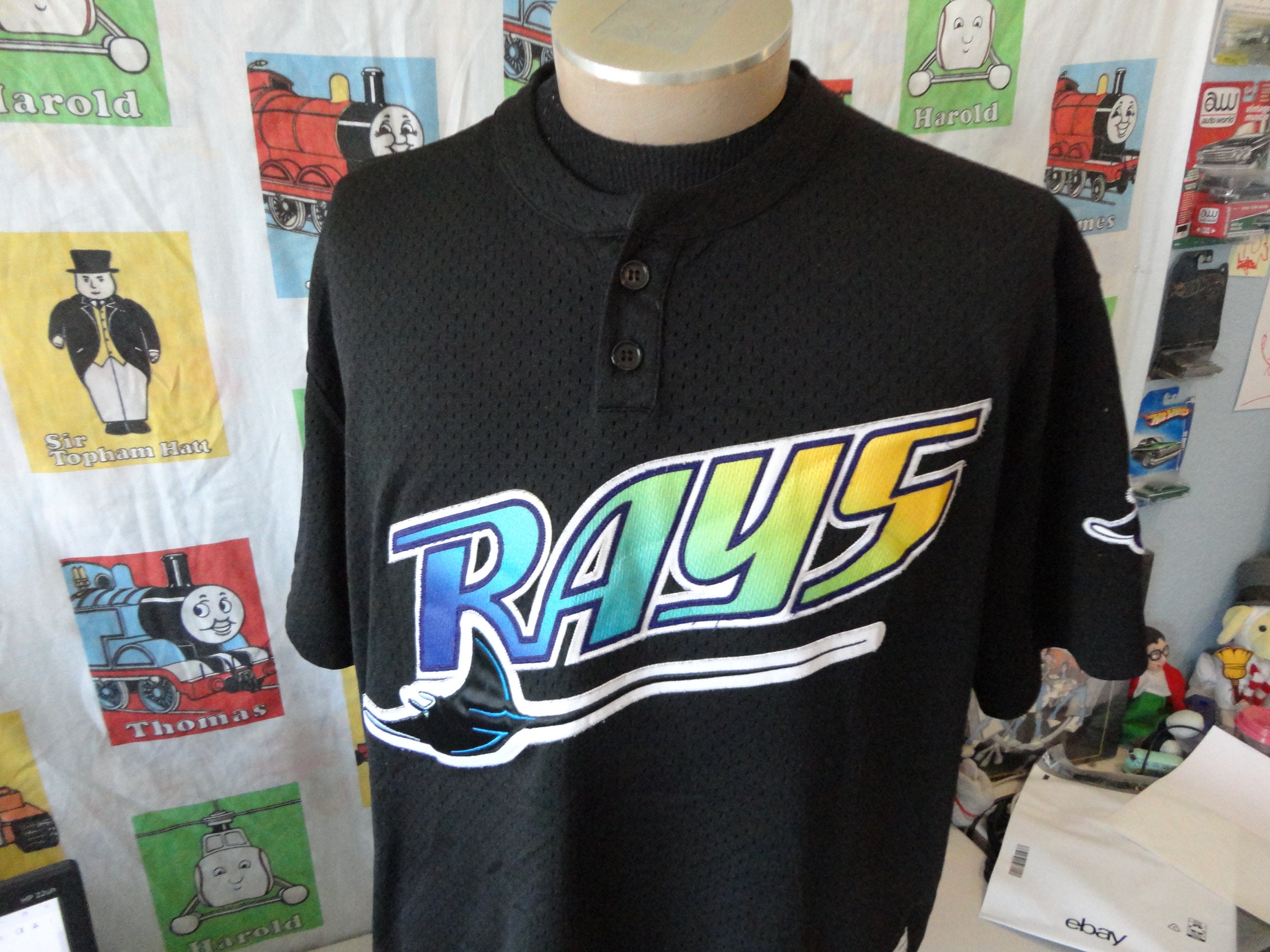 Wade Boggs Tampa Bay Devil Rays Stitched Jersey Throwback Size 