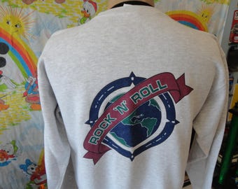 Bluza z okrągłym dekoltem w stylu vintage z lat 90. Hard Rock Cafe Orlando Florida w kolorze szarym, rozmiar XL