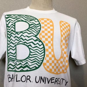 Maglietta vintage anni &#39;90 dei Baylor University Bears, taglia L