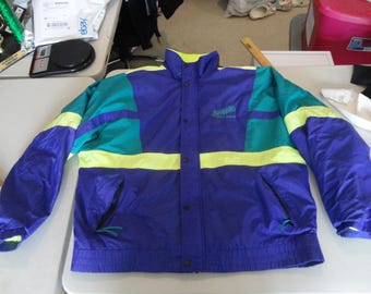 Vintage 90's SNAPPLE Natural Beverages Multi Color Jacket Size L