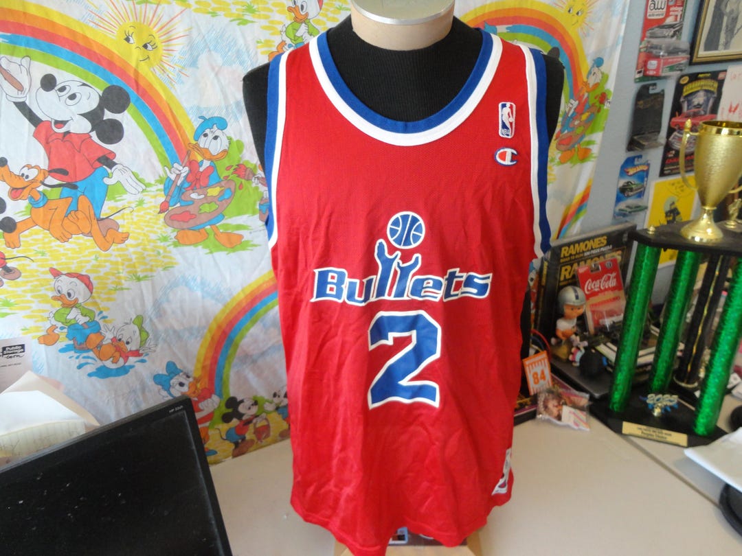 Vintage 90s Washington Bullets Chris Webber NBA Champion Jersey