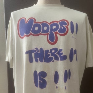 Vintage anni &#39;90 Ops!! Eccolo! Maglietta grigia taglia XL