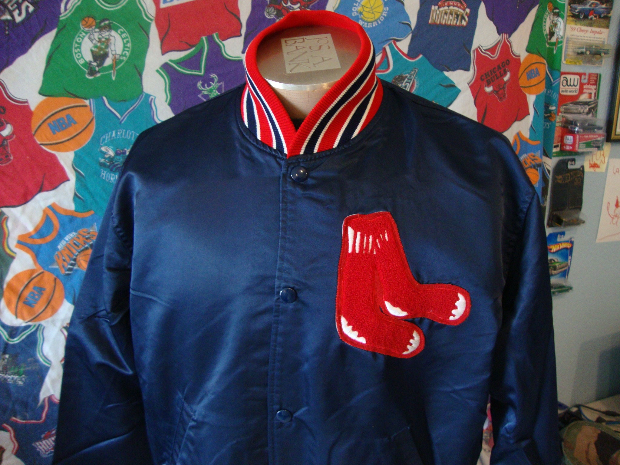 ジャケット・アウター vintage made in USA STARTER REDSOX jkt d Vintage MLB Starter Boston Red Sox Varsity Jacket USA Y2K