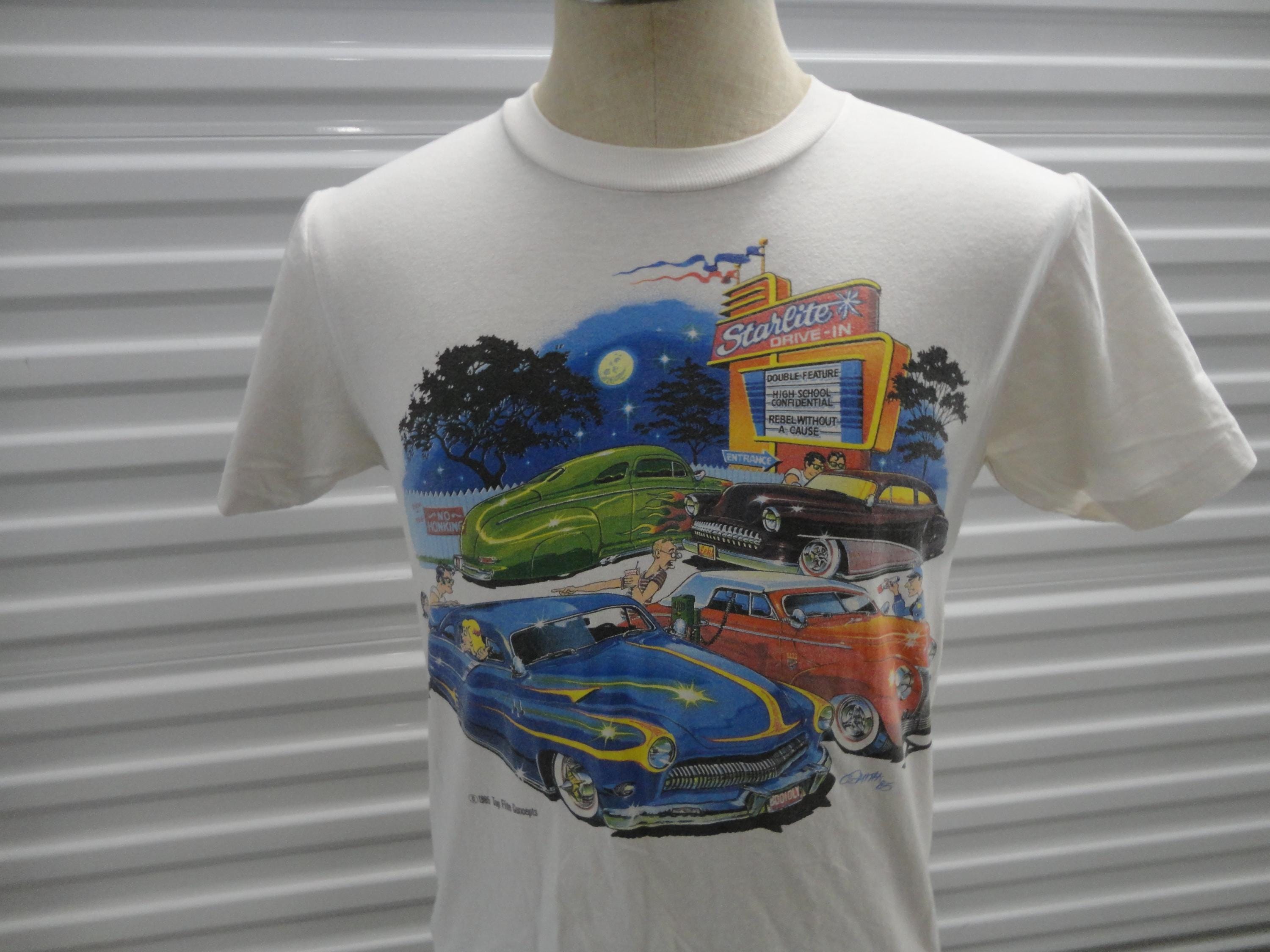 Vintage 80's Starlite Drive-in Hot Rod Chop Top Lowrider Cruise