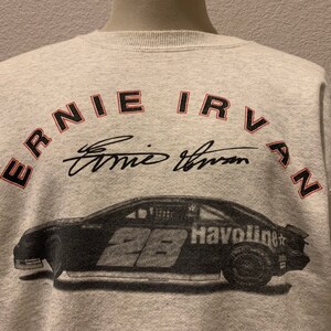 Vintage 90&#39;s Ernie Ivan Nascar Racing Grey Crewneck Sweatshirt Size XL