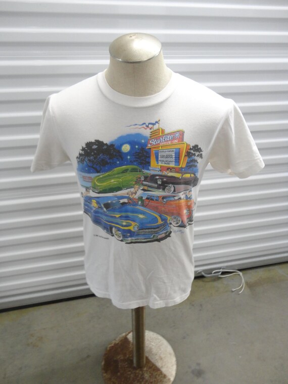 Vintage 80's Starlite Drive-in Hot Rod Chop Top Lowrider Cruise