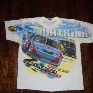 Vintage Watkins Glen NASCAR T Shirt Size XL All Over Print Racing AOP 2 Sided