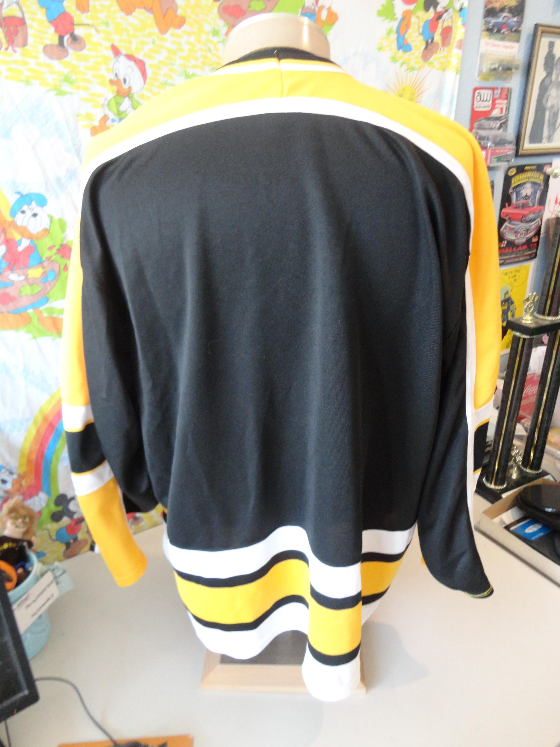 Maillot De Hockey Vintage Chiefs - Taille XL - Noir Et Rouge - Marque Simplex - Années 90