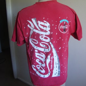 Vintage 90's Coca-cola Soft Drinks Brand Red T Shirt Size - Etsy