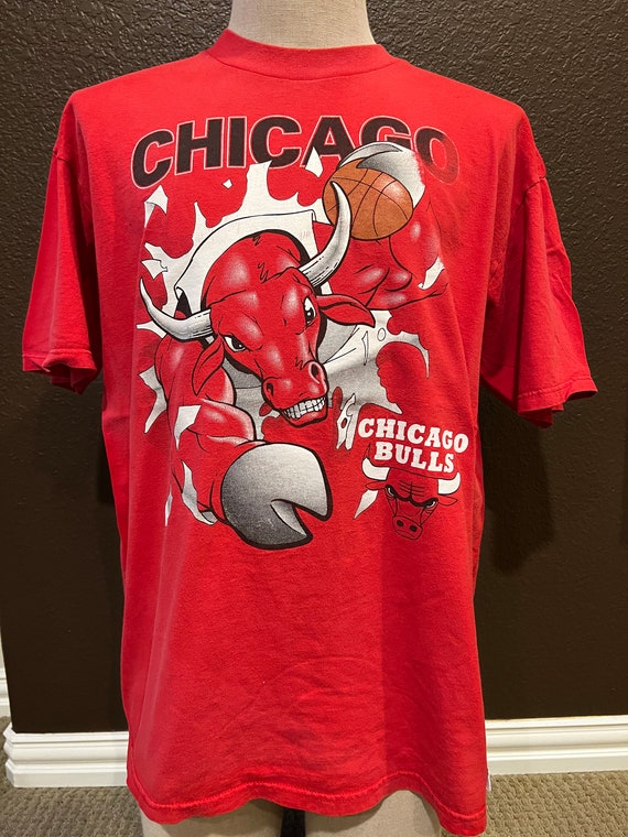 NBA, Shirts, Vintage Chicago Bulls Short Sleeve Hoodie Size M