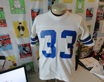 Vintage jaren '80 Dallas Cowboys Tony Dorsett witte trui maat S