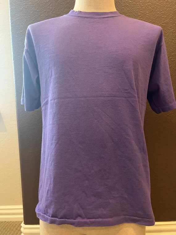 Vintage 90's Speedo Boating Purple T Shirt Size L View 2