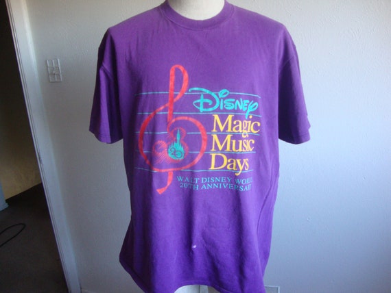 【引き取りのみ】ディズニーDisney Magic Music Days Tシャツ M 90's Disney Magic Music Days プリントTシャツ 
