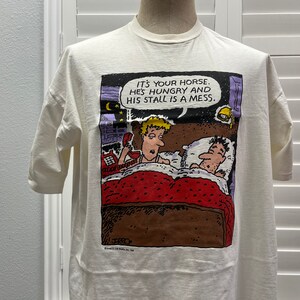Vintage 90&#39;s It&#39;s Your Horse. He&#39;s Hungry and his stall is a mess. Night Gown Size XL