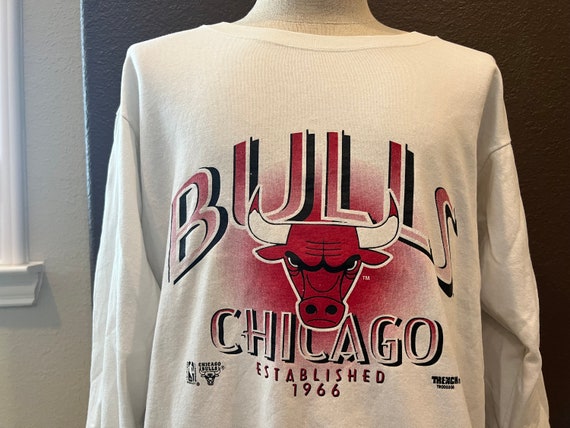 Vintage 80 s Chicago Bulls NBA White Crewneck Sweatshirt Size XL
