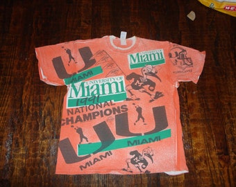 1991 Miami Print Leggings, Authentic & Vintage
