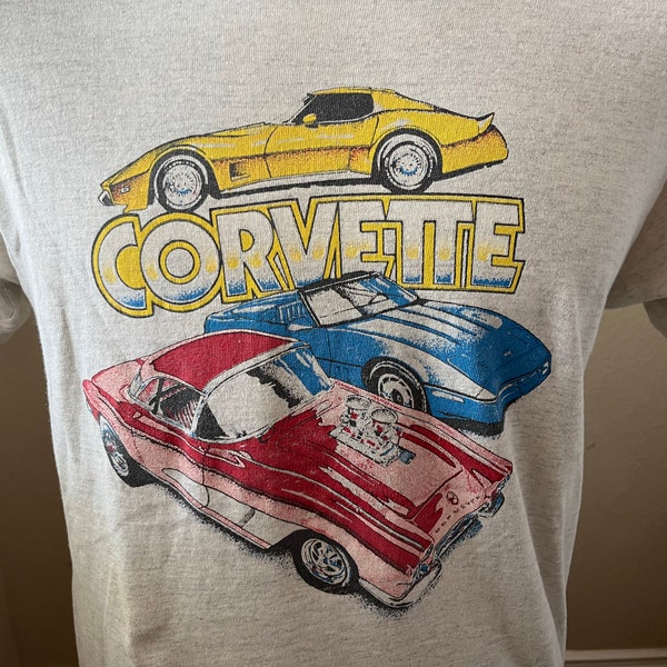 Vintage 90s Corvette Design T-Shirt Fits like M