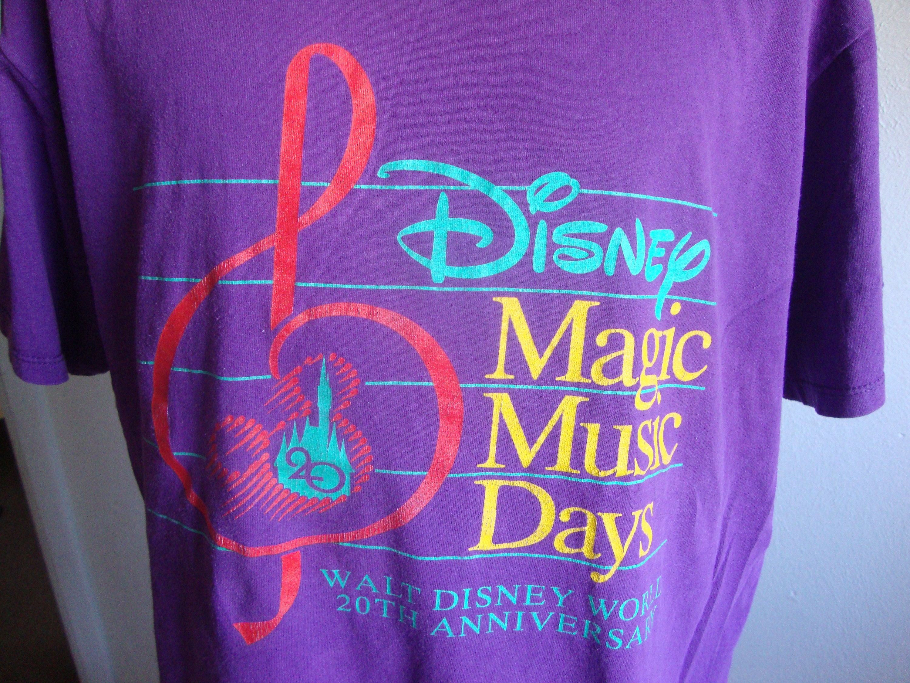 Vintage 90's Walt Disney World Disney Magic Music Days 20th