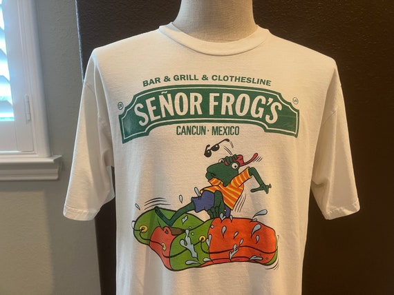 Vintage 90's Senor Frog's Cancun Mexico White T Shirt - Etsy