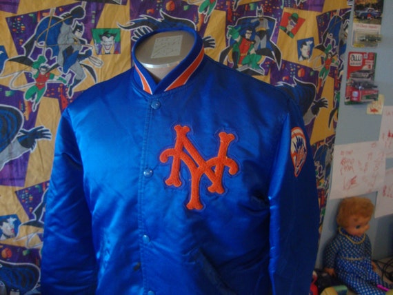 90’s New York Knicks Bomber Blue Satin Jacket