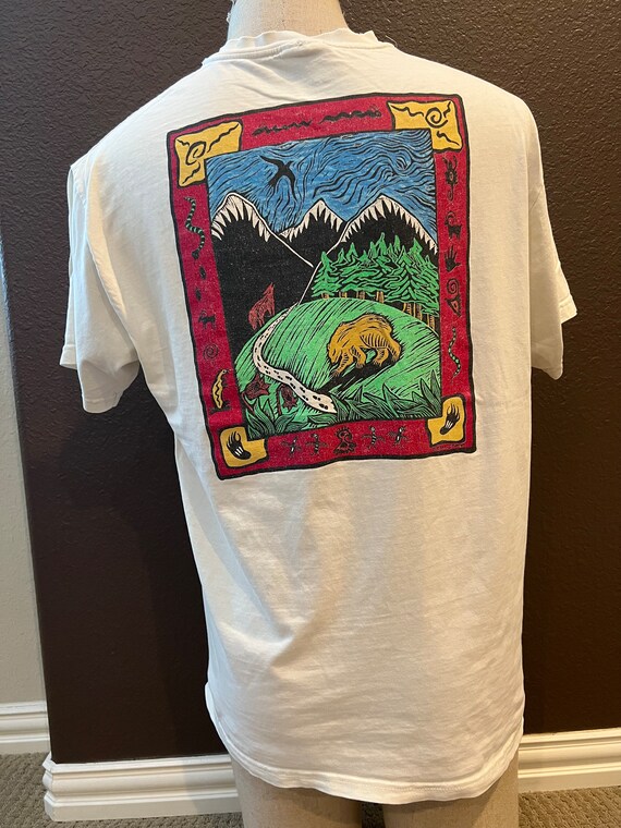 Vintage 90's Alliance for the Wild Rockies White … - image 3