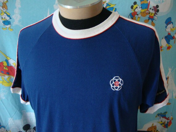 Vintage 80's EPCOT Center Walt Disney World Navy b