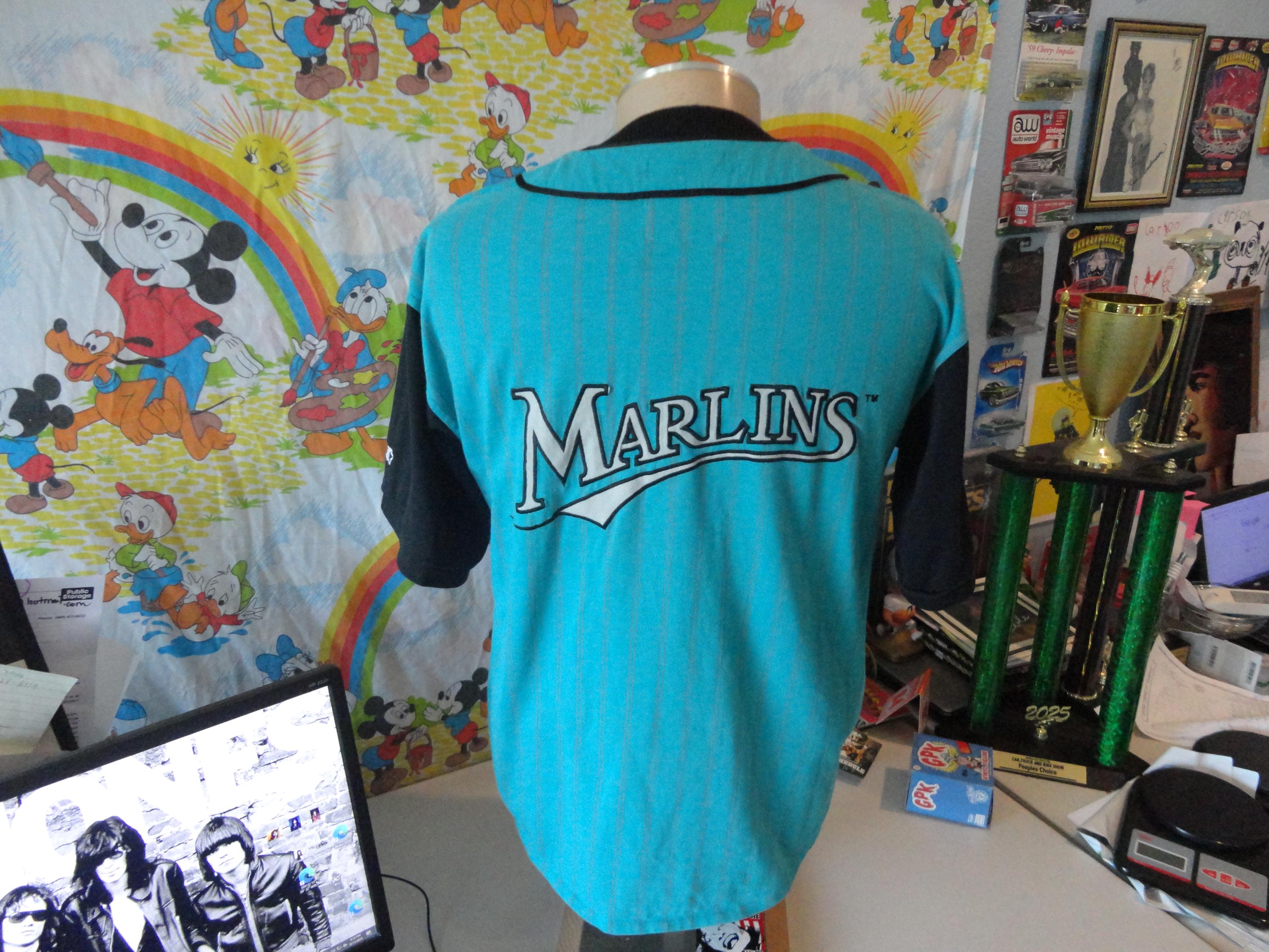 Throwback Majestic Marlins Jersey Vintage 90's Florida Marlins