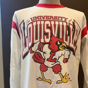 University of Louisville Cardinals Long Sleeve T-Shirt | League | True Red Heather | Large