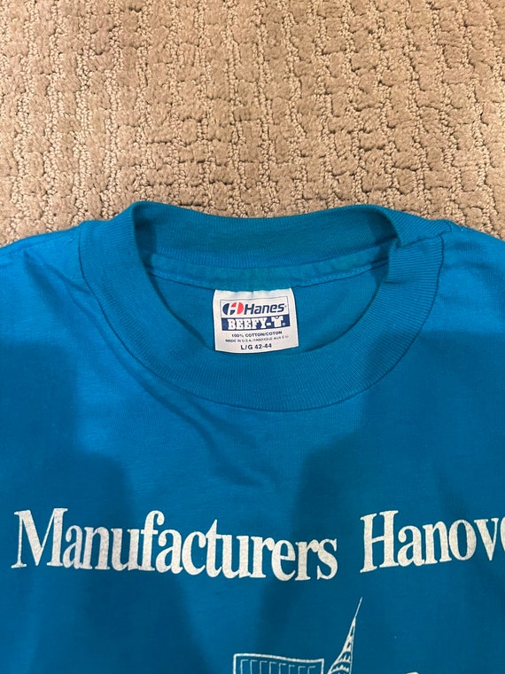 Vintage 80's Manufacturers Hanover Volunteer Blue… - image 4