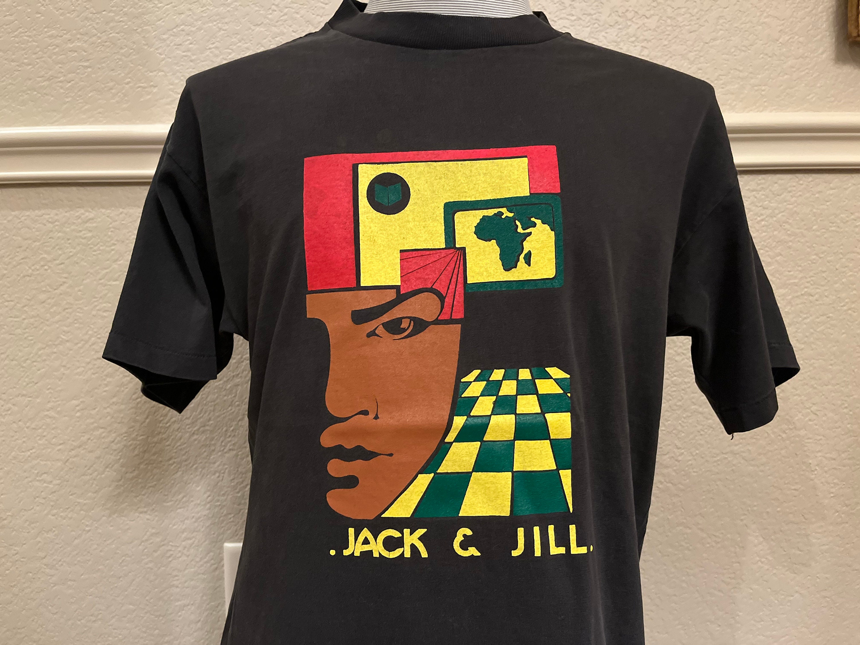 Vintage 90 s Jack and Jill Black T Shirt Size L Etsy Ireland