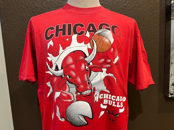 Vintage Chicago Bulls 5-Time NBA Championship T-Shirt Sz. XL