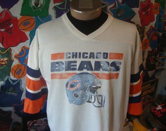 Vintage 80's Chicago Bears NFL Football Durene T Shirt Jersey Size 2XL
