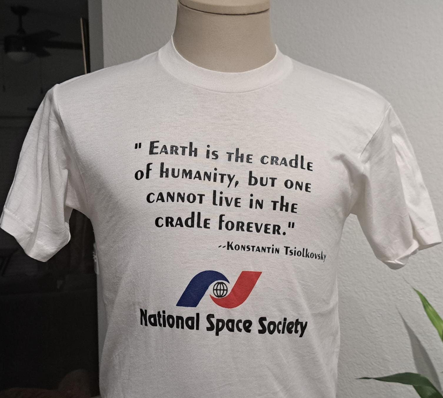 Vintage 80s Earth is the Cradle of Humanity, but One Cannot Live