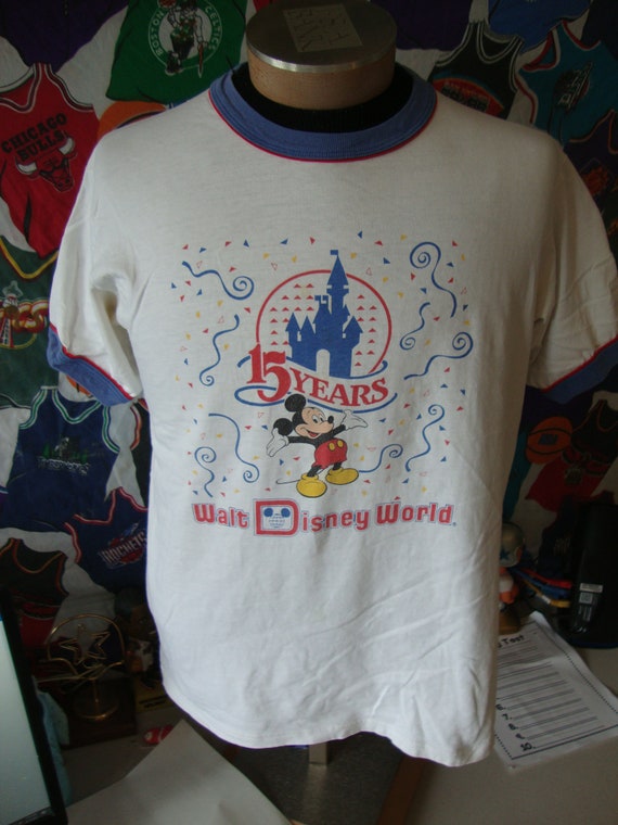 Vintage 80's Walt Disney World 15 Years Celebration Mickey Mouse T