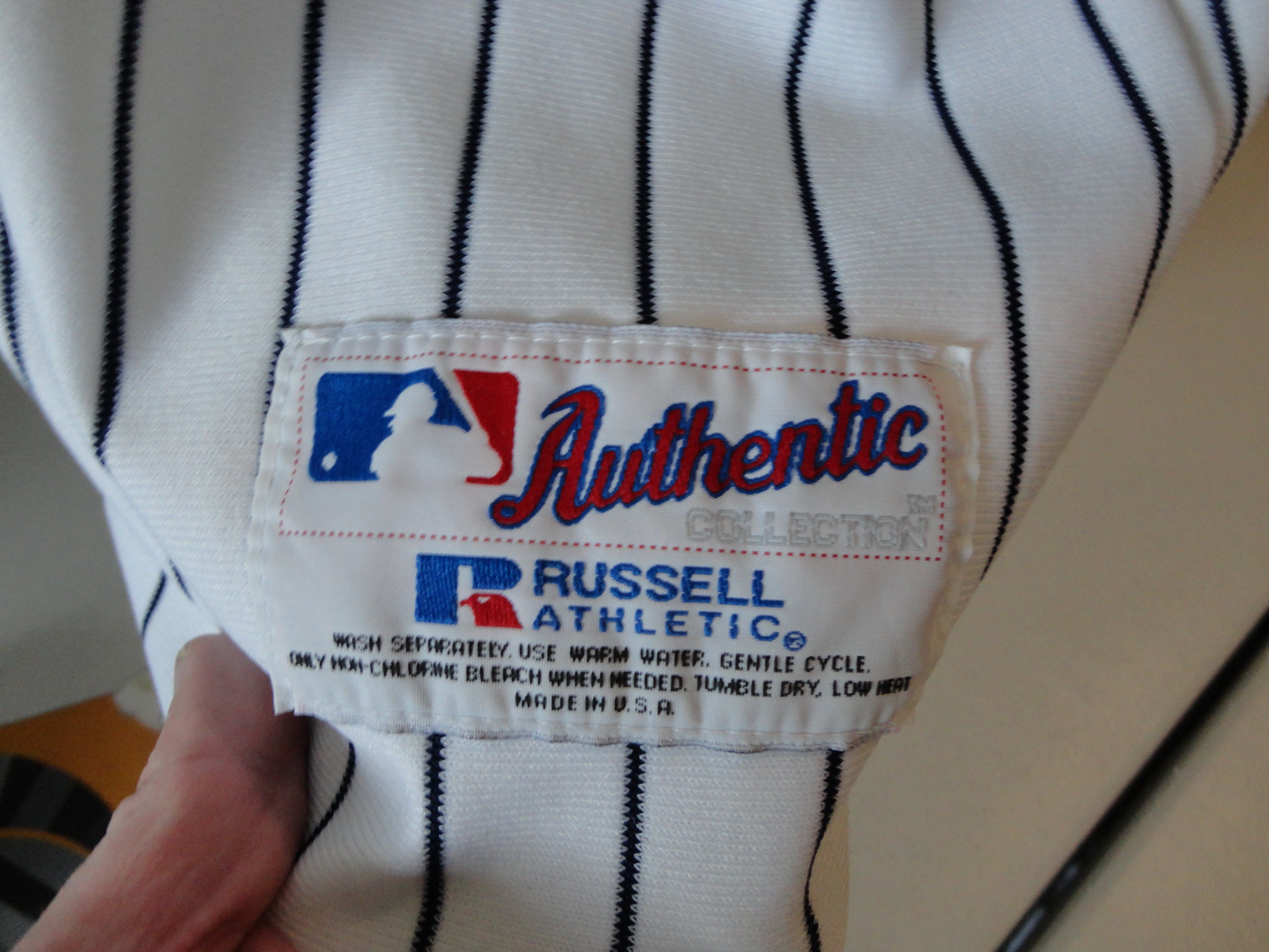 2003 RUSSELL ATHLETIC Yankees ベースボールシャツ 2003 RUSSELL ATHLETIC Yankees ベースボールシャツ 応援グッズ