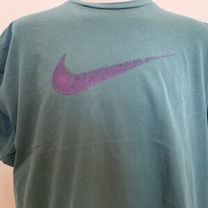 Nike Purple and Dark Teal T Shirt Size 