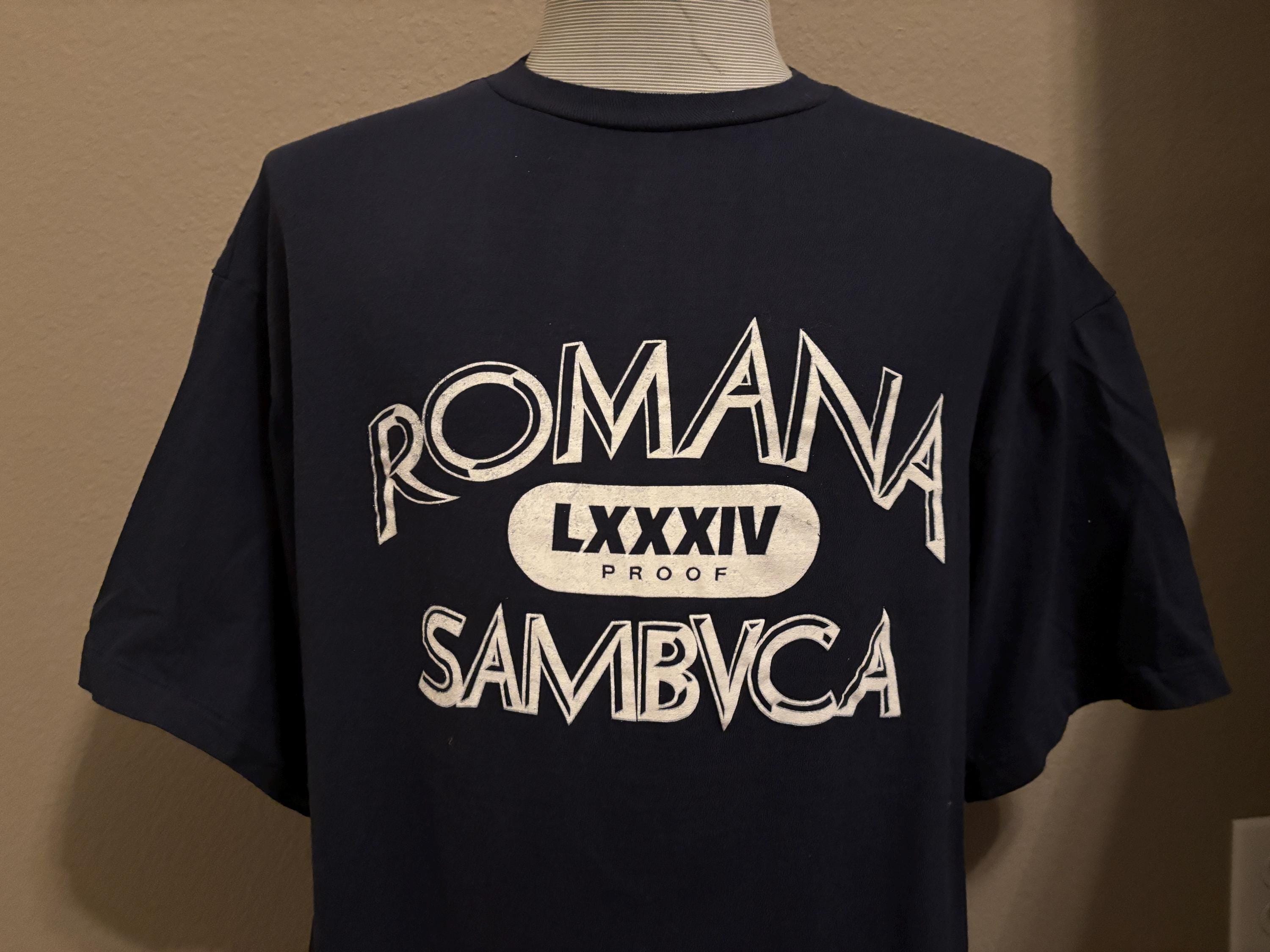 Vintage 90's Romana Sambvca Proof Liquor Alcohol T-shirt XXL - Etsy