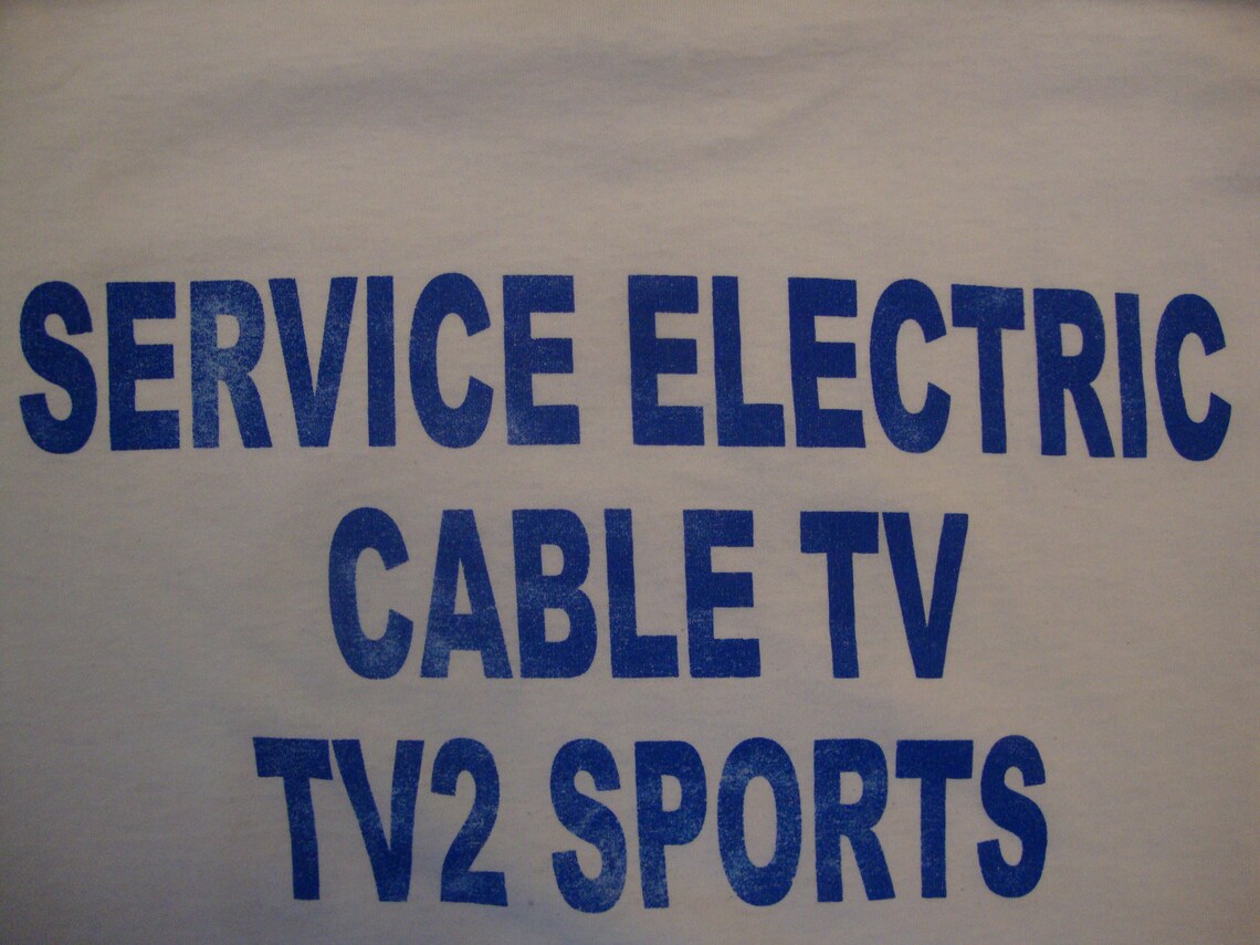 Vintage 90's Service Electric Cable TV TV2 Super Sports Etsy