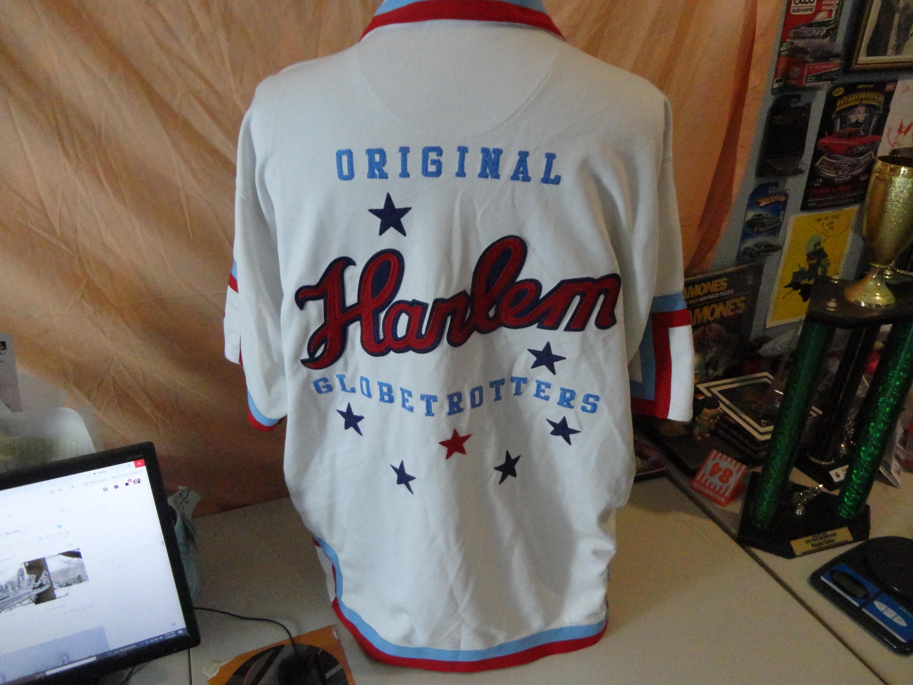 Vintage Platinum FUBU Original Harlem Globetrotters Warm up Jersey