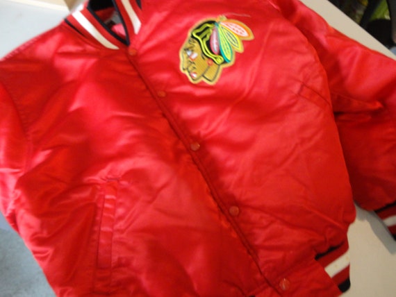 Vintage 90's Chicago Blackhawks NHL Starter Red S… - image 9