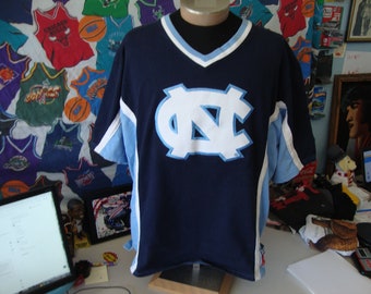 vintage années 90 North Carolina Tar Heels Champion Basketball Shooting Shirt Jersey XL