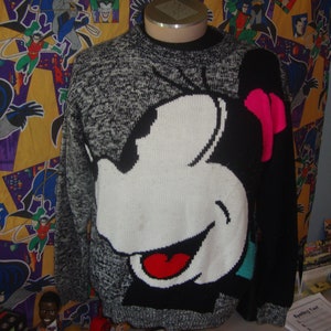 Vintage 90&#39;s Mickey & Co Walt Disney Minnie Mouse Sweater L