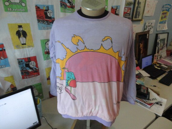 Vintage Peter Max Double-Sided Reversible Sweatsh… - image 2