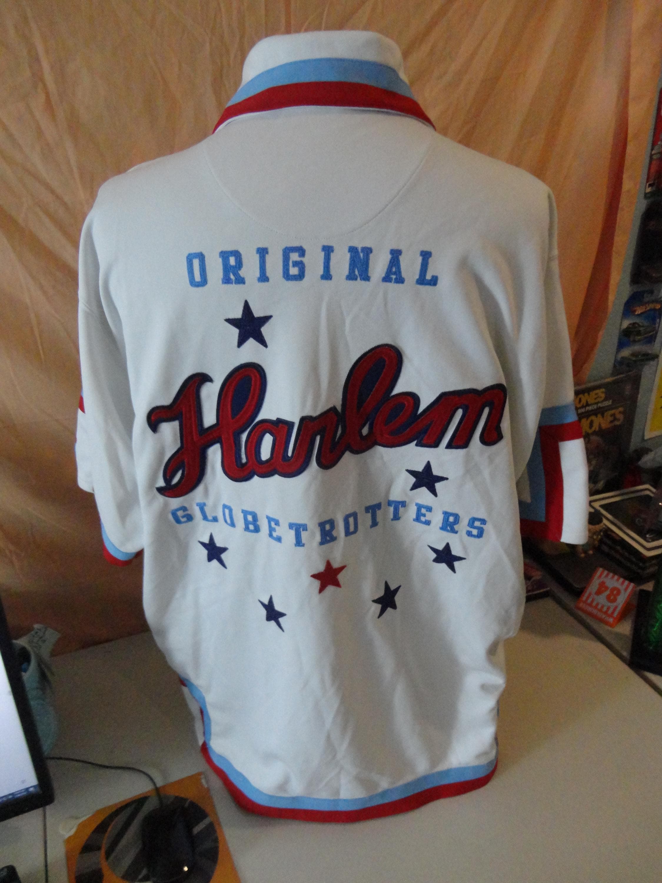 Vintage Platinum FUBU Original Harlem Globetrotters Warm up Jersey