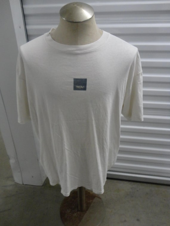 【希少】90s Mossimo ヴィンテージ Tシャツ パロディ XL 白 Vintage 90s Mossimo Graphic White Soft Thin T Shirt Skate Mens XL