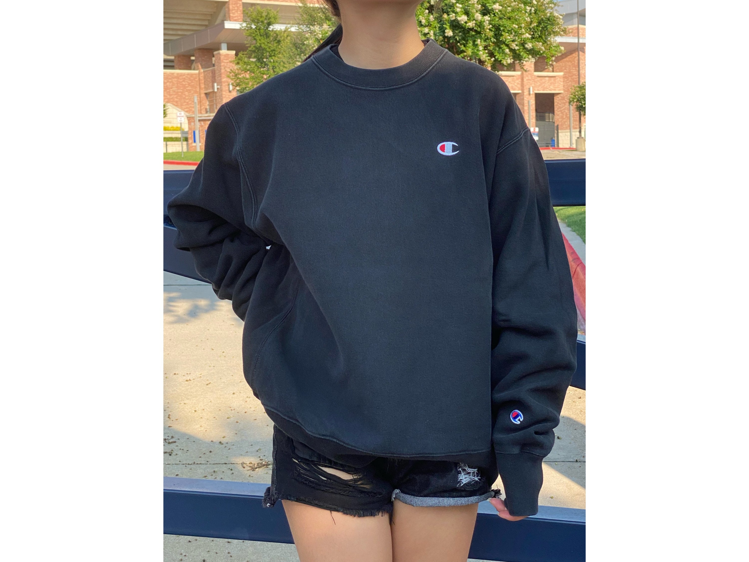 90s champion reverseweave  navy lacrosse