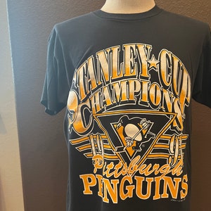 Vintage Pittsburgh Penguins Shirt 1991 Stanley Cup Champion Large Single Stitch | Color: Black | Size: L | Joewebster6's Closet