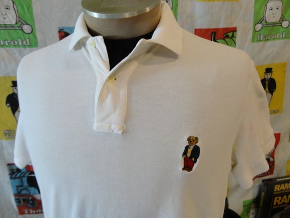 LOUIS VTN ROBOT BEAR Style Polo Shirt With Signature Details Size