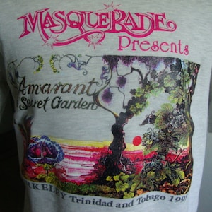 Vintage 90&#39;s Masquerade Presents Amarant Secret Gardens Pepsi Generation next T Shirt Size L